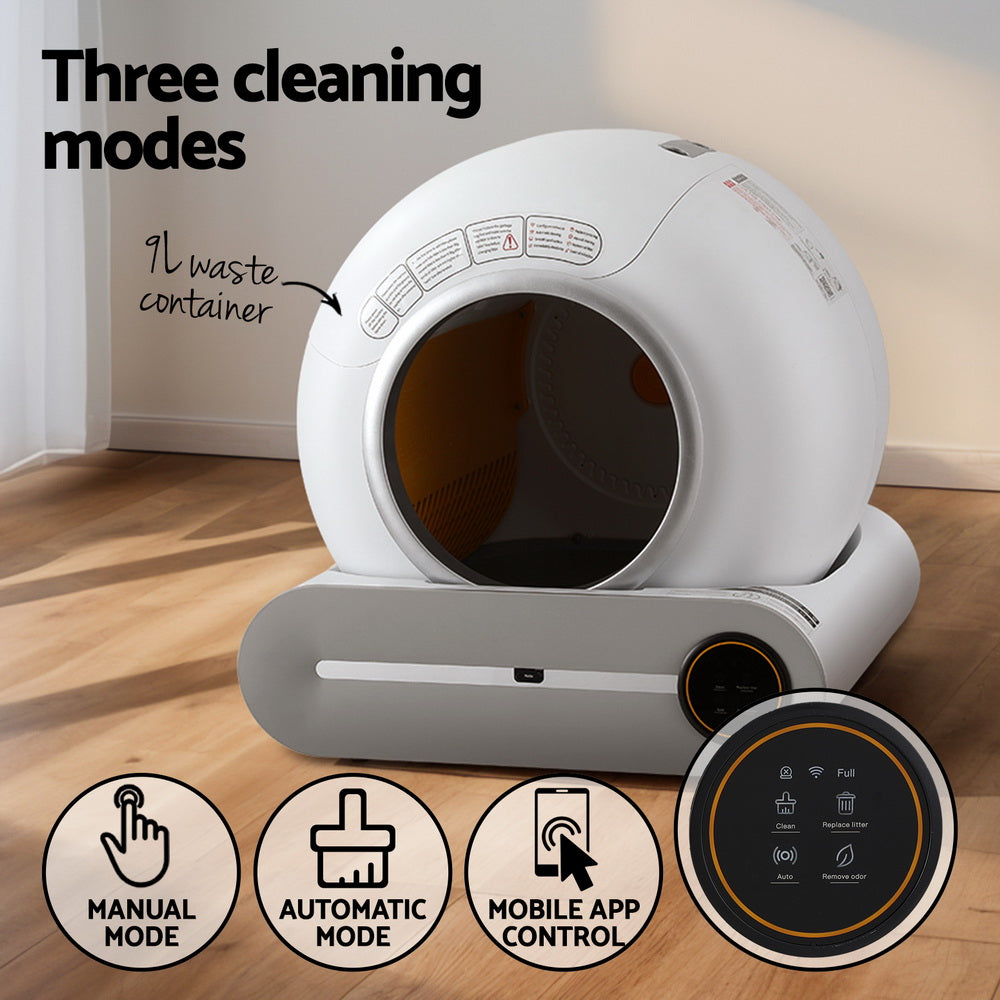 Automatic Cat Litter Box Self-Cleaning And App Control 9L