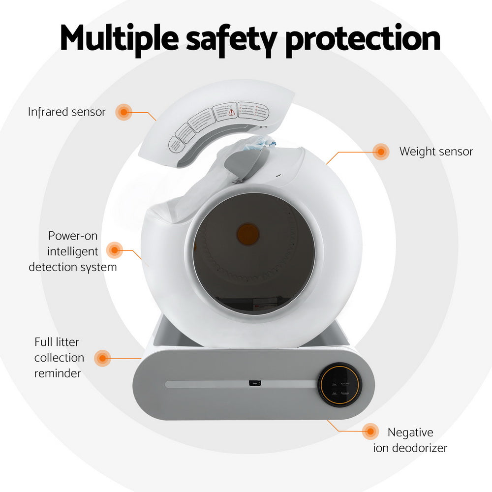 Automatic Cat Litter Box Self-Cleaning And App Control 9L