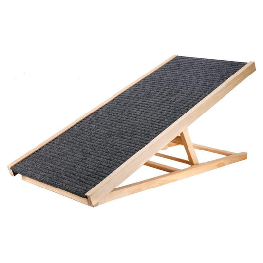 FLOOFI Wooden Adjustable Pet Ramp (100x45x9.5cm)