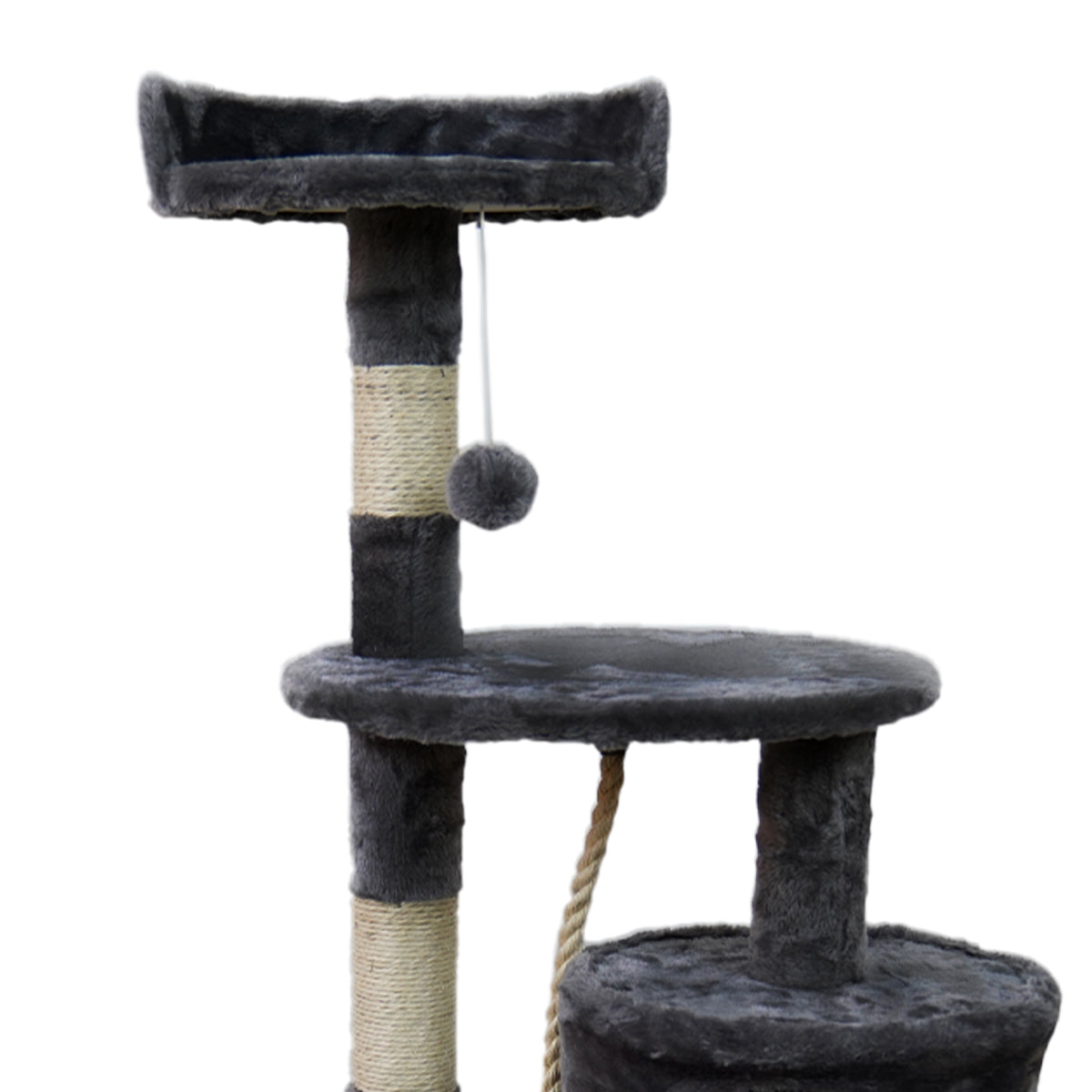 Furtastic 110cm Cat Tree Scratching Post - Dark Grey