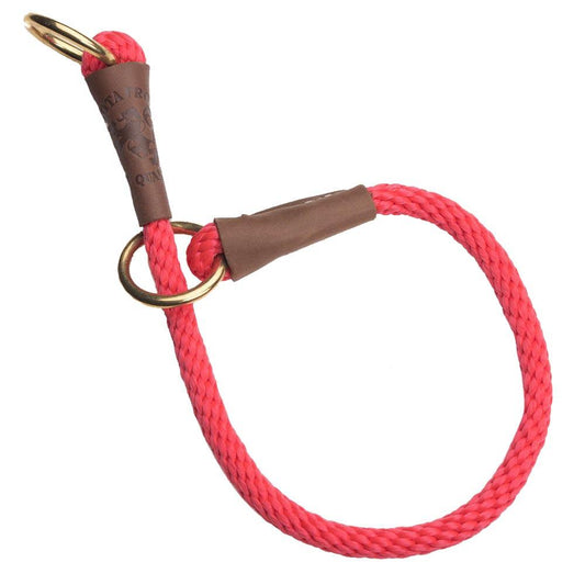 Mendota Products Dog Command Rope Slip Collar 26in (66cm) - Made in the USA - Red