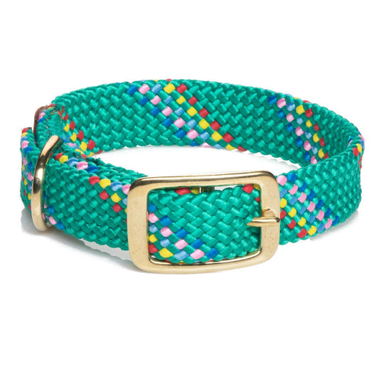 Mendota Doublebraided Collar 18" KELLY CONFETTI