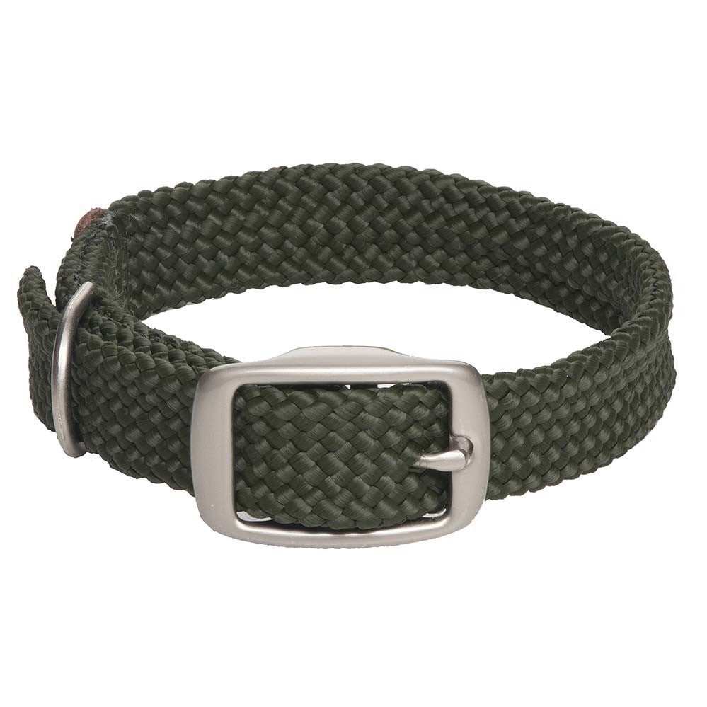 Mendota Doublebraided Collar 18" OLIVE Nickel Hd