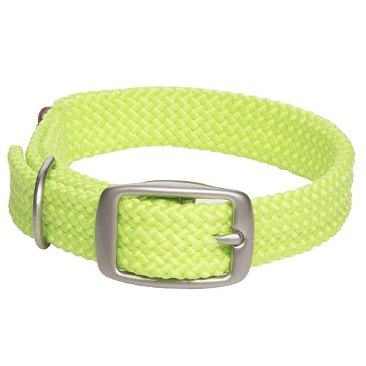 Mendota Doublebraided Collar 21" LIME Nickel