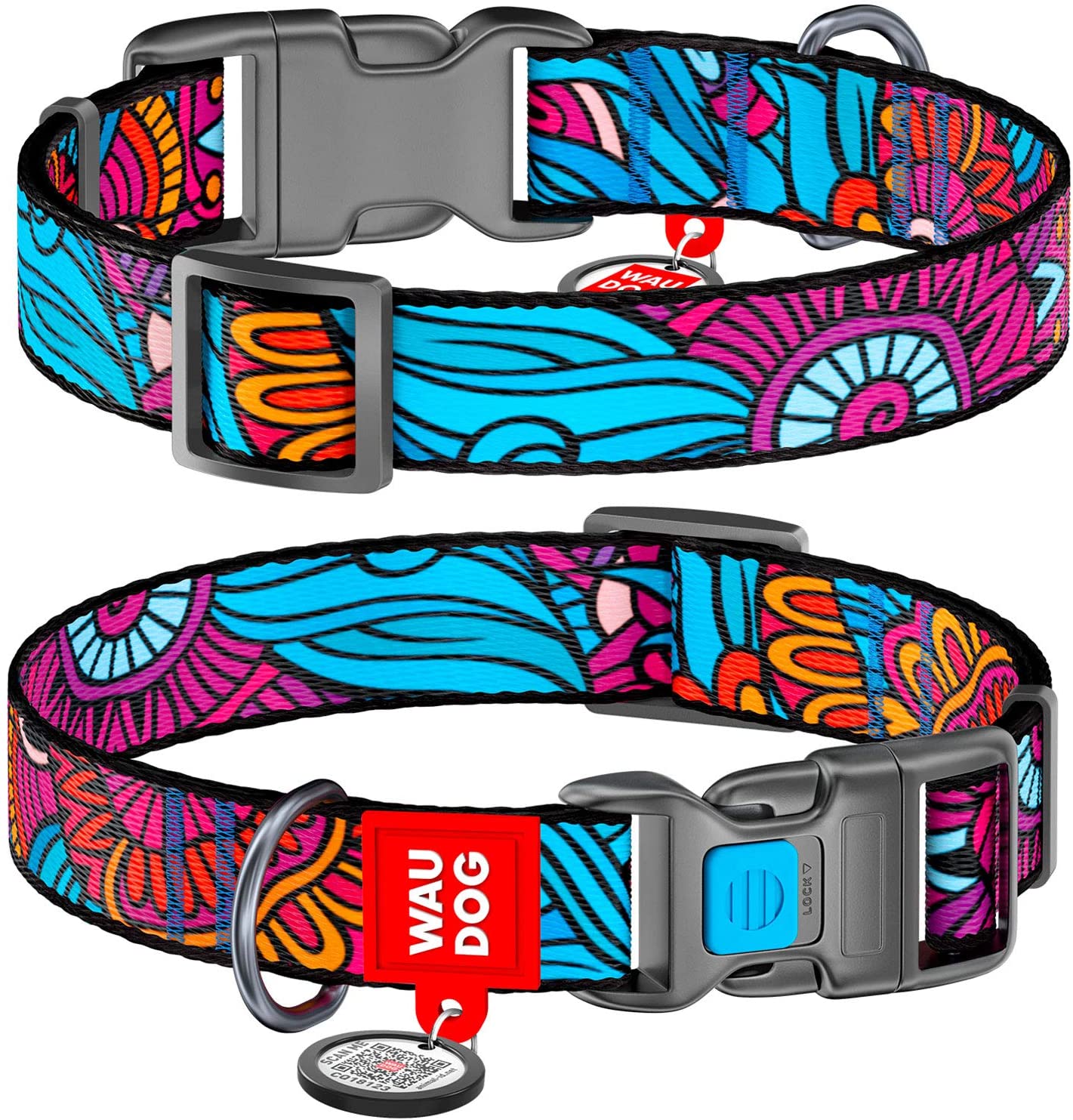 Collar Company Dog Collar Nylon - Printed with - SUMMER 23-35CM