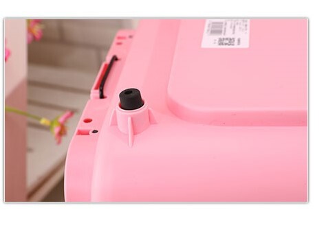 YES4PETS Small Portable Plastic Dog Cat Pet Pets Carrier Travel Cage With Tray-Pink