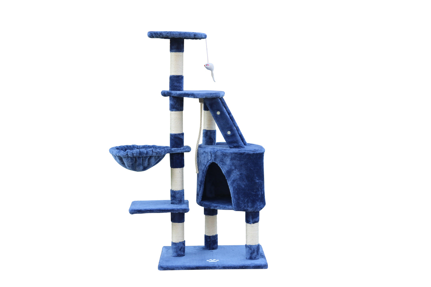 YES4PETS 120 cm Multi level Cat Kitten Scratching Post Tree-Blue