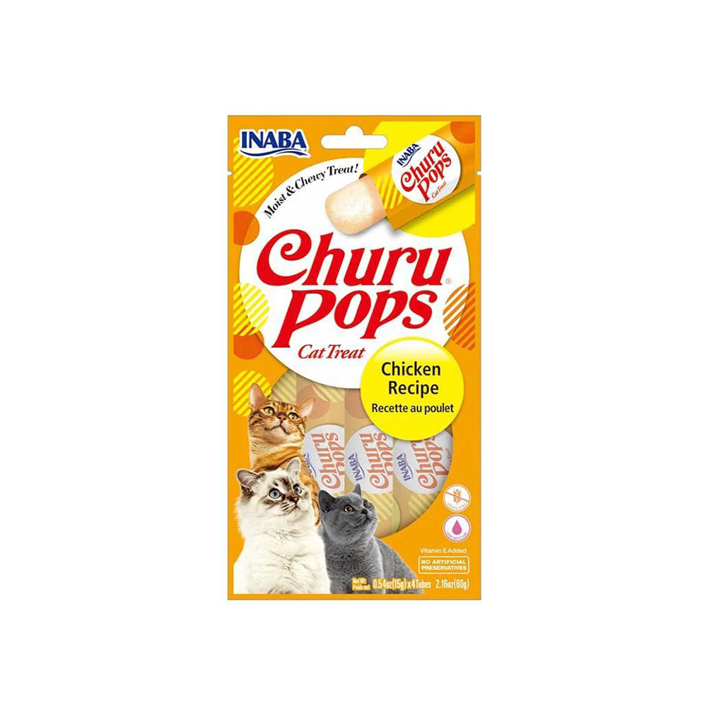 INABA Churu Pops Chicken Recipe  (15G X 4) 6PK