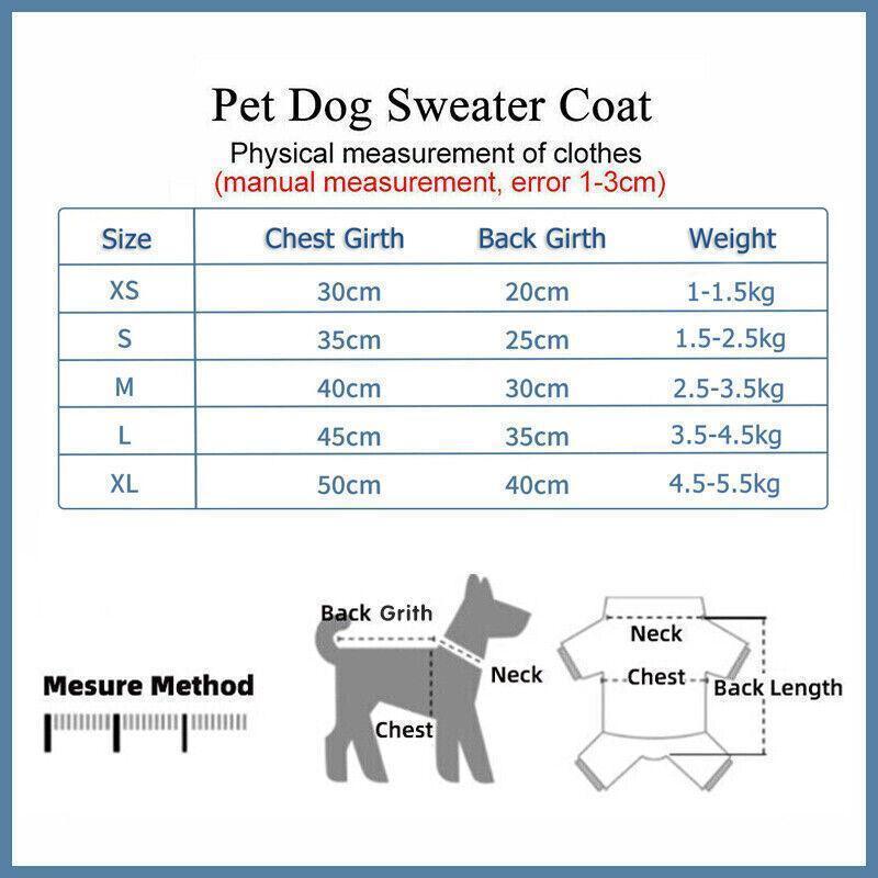 S Size Cute Pet Dog Warm Jumper Sweater Clothes Cat Knitwear Knitted Coats Winter - Green Lemon