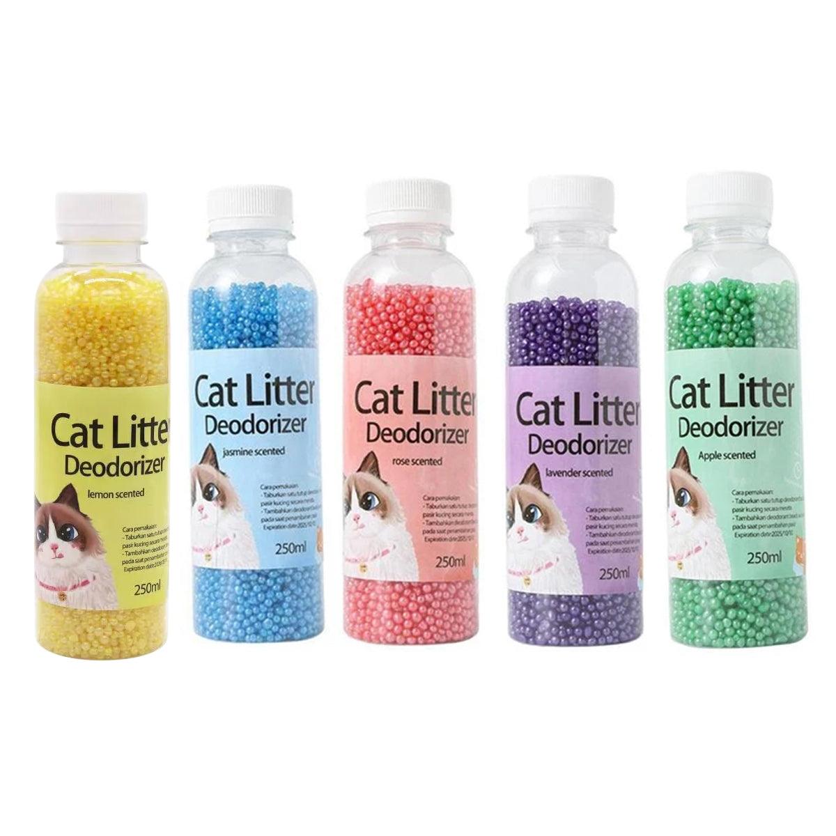 High Adsorption Cat Litter Deodorant Beads 250ml Long Lasting Odor Eliminator - Yellow