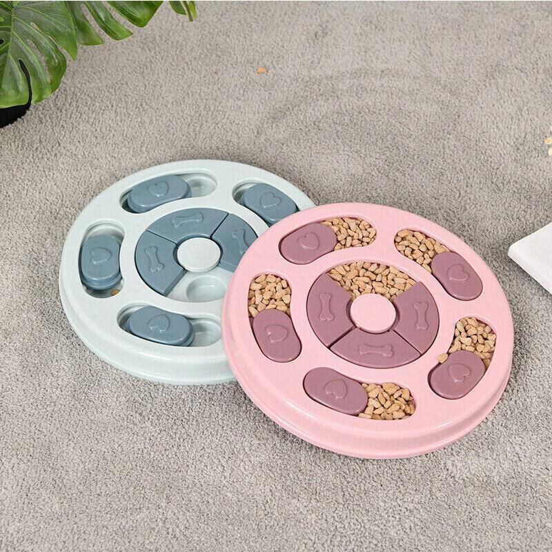 Dog Treat Dispenser Puppy Feeder Puzzle Game Interactive Toy Pet Training Supply - Green