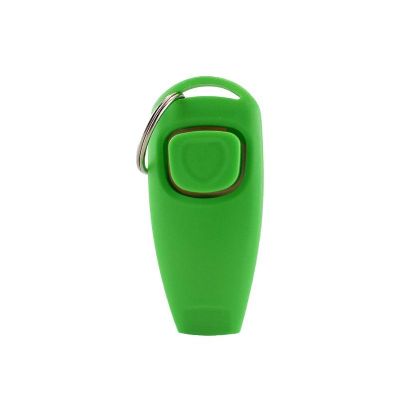 Dog Whistle and Clicker Set for Training Stop Barking Obedience Tool Combo - Light Green