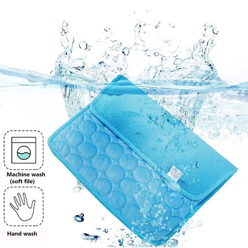 Pet Cool Gel Mat Dog Cat Bed Non-Toxic Breathable Summer Pad 5 Sizes Dog Pad - XL(100*70cm)