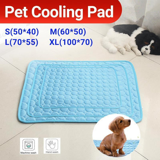 Pet Cool Gel Mat Dog Cat Bed Non-Toxic Breathable Summer Pad 5 Sizes Dog Pad AU - XL(100*70cm)