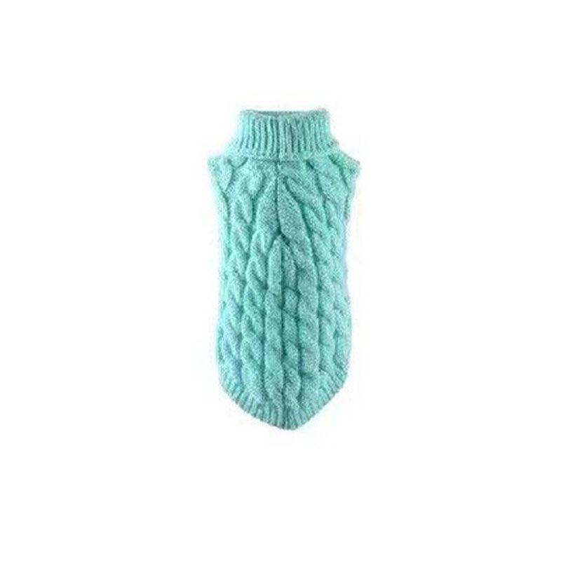 Puppy Dog Jumper Winter Warm Knitted Sweater Pet Clothes Small Dogs Coat Thermal L Size - Leather Pink