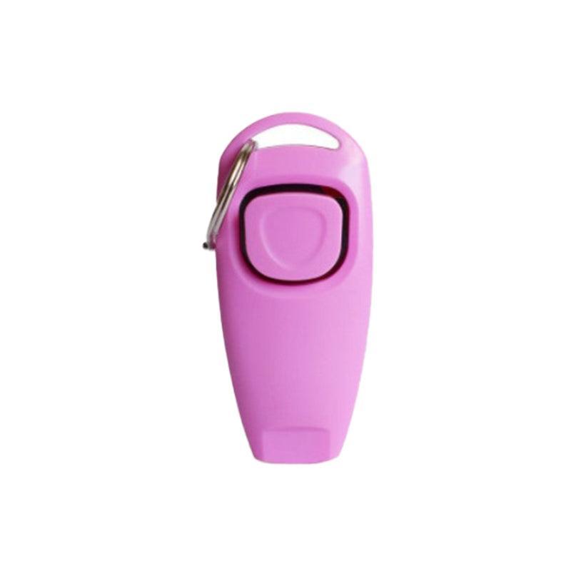 Dog Whistle and Clicker Set for Training Stop Barking Obedience Tool Combo - White