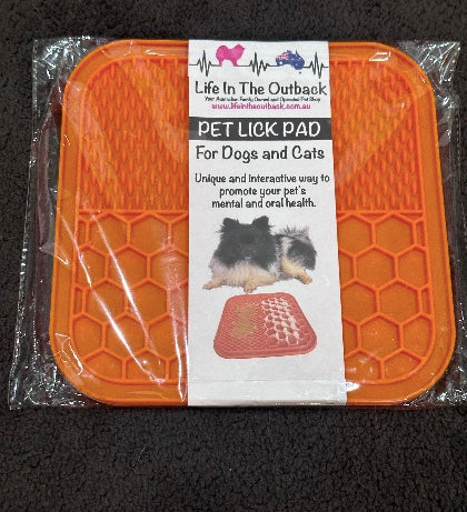 1x LIFE IN THE OUTBACK PET LICK PAD - Blue